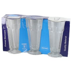 Set 3 pahare din sticla Everest 290 ml