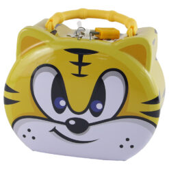 Pusculita metalica cu lacat si cheie