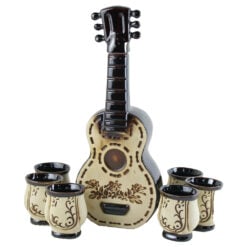 Set pentru vin din ceramica cu 6 cani