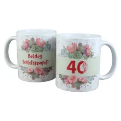 Cana ceramica "Boldog szuletesnapot! 40"