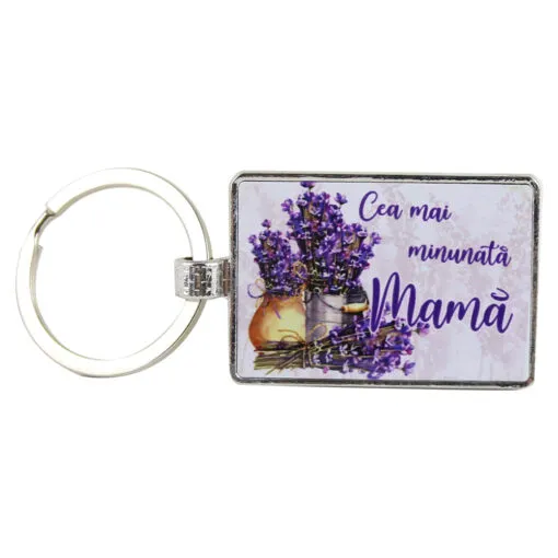 Breloc din metal "Cea mai minunata Mama" 7 CM