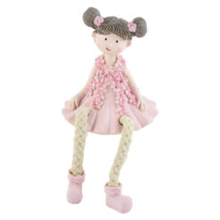 Figurina Fetita cu rochie roz 16 CM