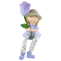 Figurina Fetita cu trandafir 16 CM
