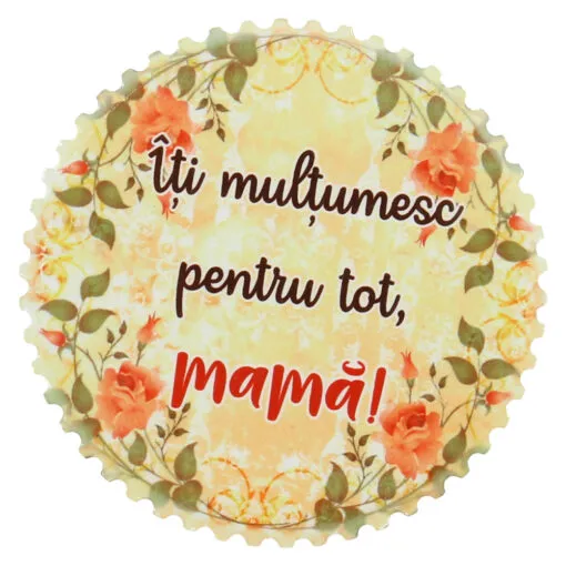 Magnet din ceramica "Iti multumesc pentru tot