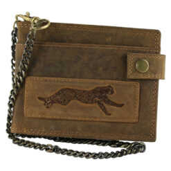 Portofel din piele naturala cu lant Regalo Reale