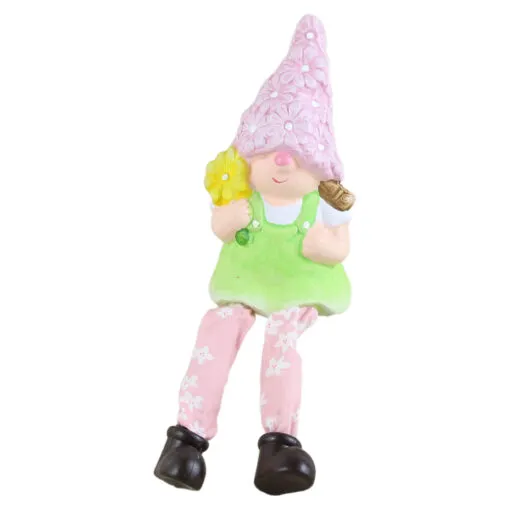 Figurina Fata din ceramica cu floare 20 CM