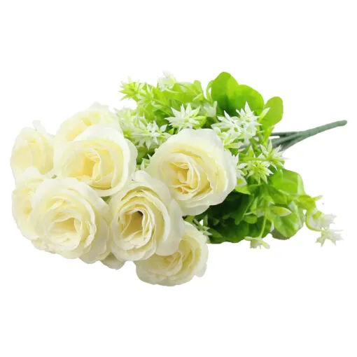 Buchet artificial cu trandafiri 42 CM