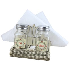 Set solnita si pipernita cu suport lemn "So/Bors" 12x9 CM