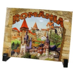 Placa decorativa "Romania" - Castele 20x15 CM