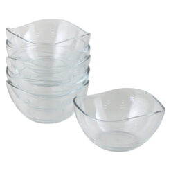 Set 6 castroane din sticla 310 ml