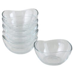 Set 6 castroane din sticla 215 ml