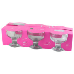 Set 6 cupe inghetata din sticla 285 ml