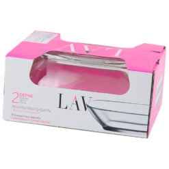 Set 2 Castroane din sticla 230 ml