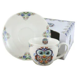 Cana portelan cu farfurie 250 ml