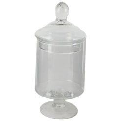 Recipient din sticla cu capac 13x28 CM