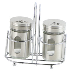 Set solnita si pipernita cu suport inox