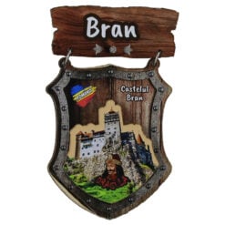 Magnet frigider din lemn "Brasov" 5x9 CM