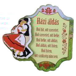 Magnet frigider din lemn "Hazi Aldas" 9 CM