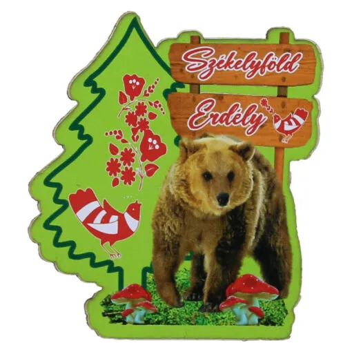 Magnet frigider din lemn "Szekelyfold" 7 CM