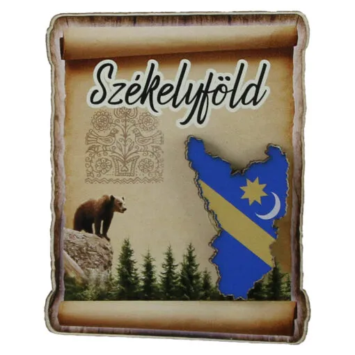 Magnet frigider din lemn "Szekelyfold" 7 CM