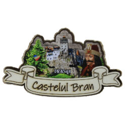 Magnet frigider din lemn "Castelul Bran" 10x6 CM