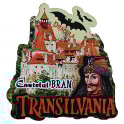 Magnet frigider din lemn "Castelul Bran" 7x7.5 CM