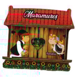 Magnet frigider din lemn "Maramures"