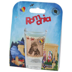 Pahar shot din sticla "Romania"
