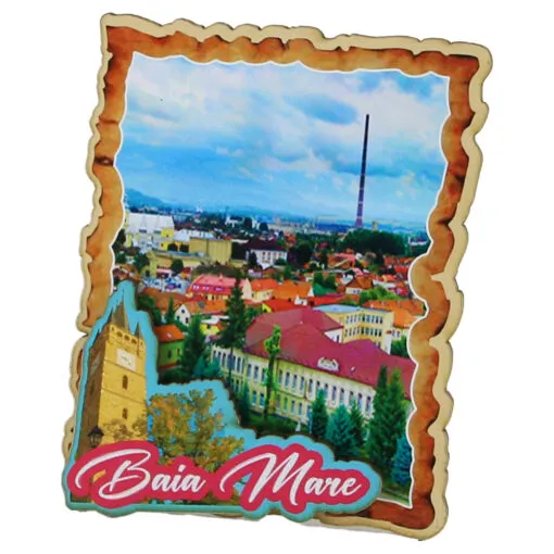 Magnet frigider din lemn "Baia Mare"