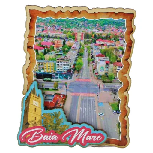 Magnet frigider din lemn "Baia Mare"