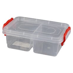 Cutie alimente din plastic cu 2 compartimente 16x11 CM