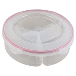 Cutie alimente din plastic cu 3 compartimente 20x6 CM