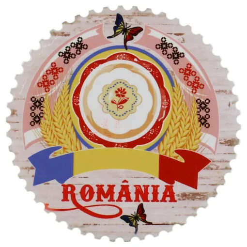 Magnet din ceramica "Romania" 7 CM