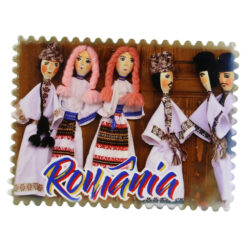 Magnet din ceramica "Romania" 8x6 CM