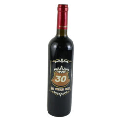 Vin rosu 750 ml "La multi ani! 30"