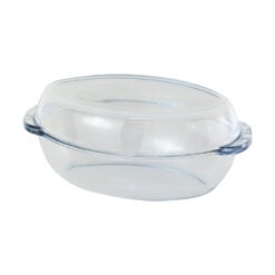 Vas termorezistent oval cu capac - 1.7 L/Borcam