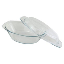 Vas termorezistent oval cu capac - 3.5 L/Simax