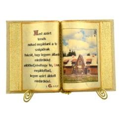 Carte pentru decor cu mesaje  realizat din hartie si carton in cutie decrativa  (14x21 CM)