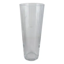 Vaza conica Flora din sticla 10x26 CM