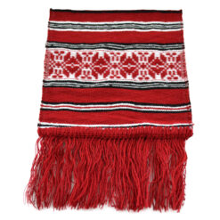 Fata de masa artizanat 40x17 CM Rosu/Alb/Negru