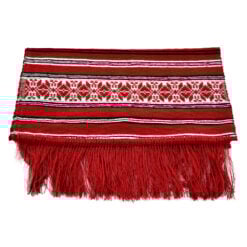 Fata de masa artizanat 80x40 CM Rosu/Alb/Negru