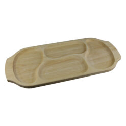 Platou din lemn cu patru compartimente 57x26 CM