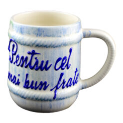 Cana ceramica in forma de halba inscriptionata - Romania