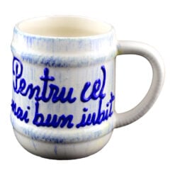 Cana ceramica in forma de halba inscriptionata - Romania