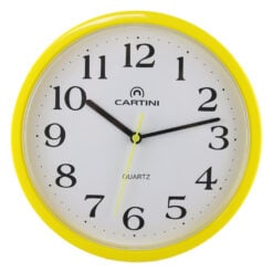 Ceas de perete cu rama de plastic 24 CM - culori variate