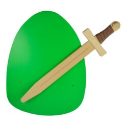 Sabie cu scut realizat din lemn - Mare