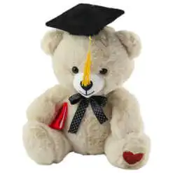 Ursulet din plus pentru absolvire 26 CM