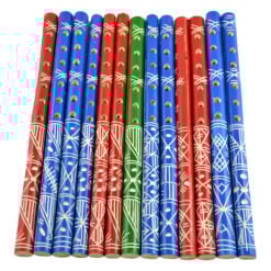 Fluier realizat din lemn - Design Traditional - Diferite culori - Mic