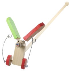 Jucarie de impins din lemn Fluture 68 CM