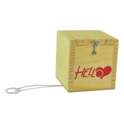 Cutiuta cu figurina realizat din lemn - Hello Clovn